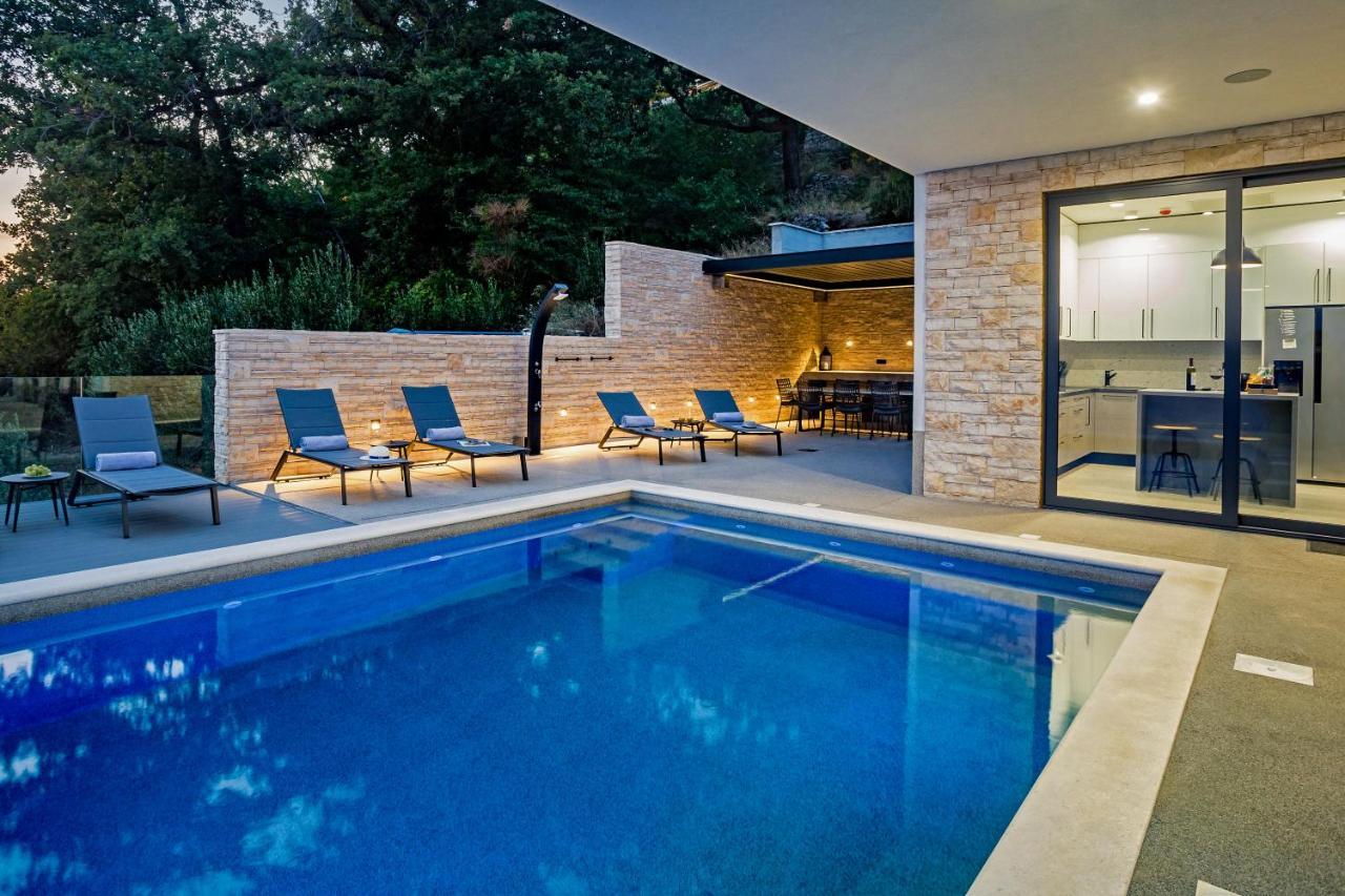 Villa Dispet With Heated Pool, Jacuzzi, Sauna And Cinema Целина Экстерьер фото